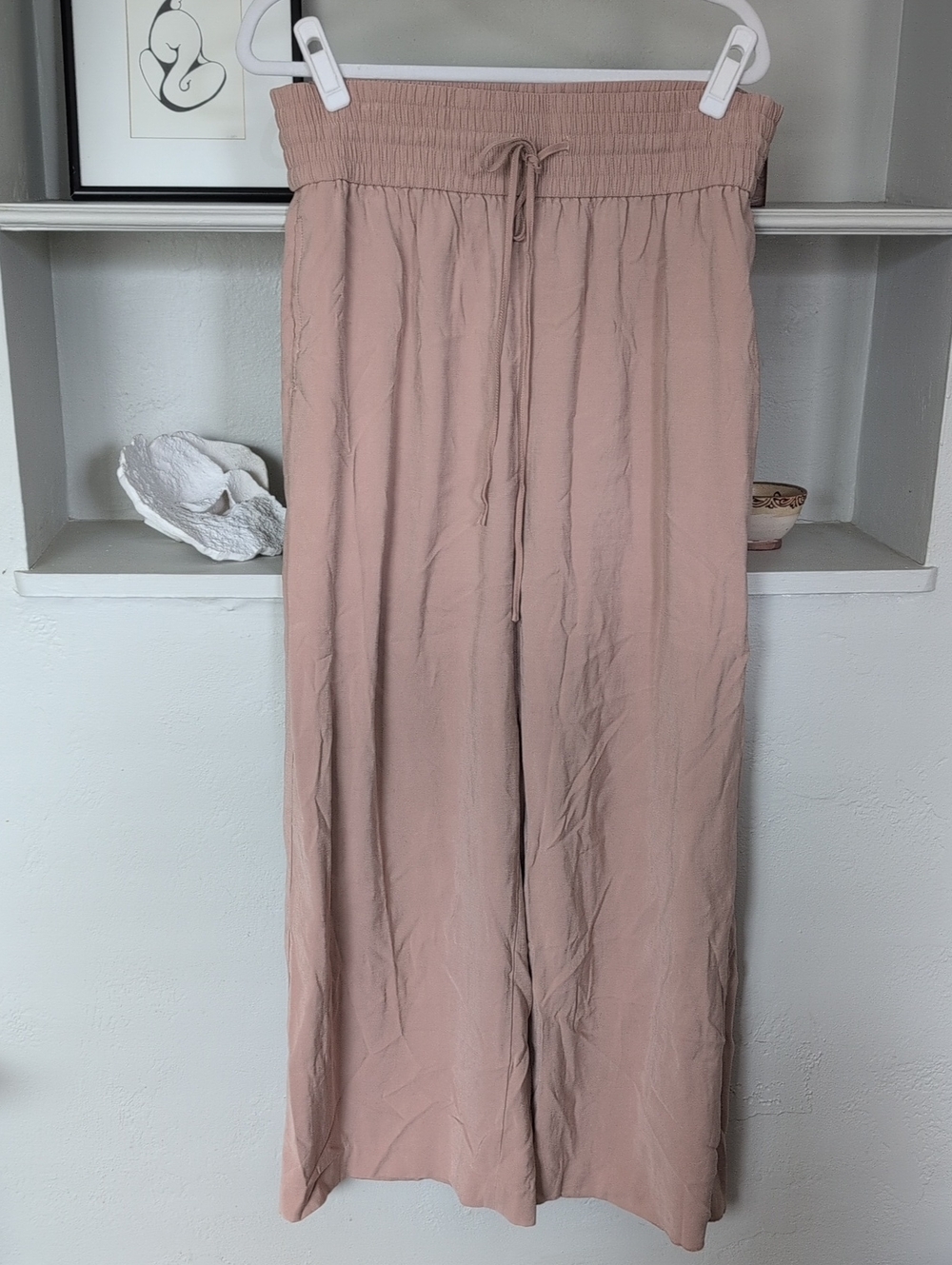 Open edit Nordstrom Women's Wide-Leg Flowy Drawstring Pants Large